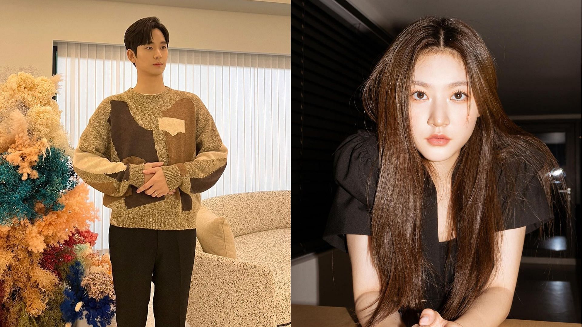Kim Sae-ron comments upon her dating rumors with Kim Soo-hyun (images via Instagram/soohyun_k216 and ron_sae)