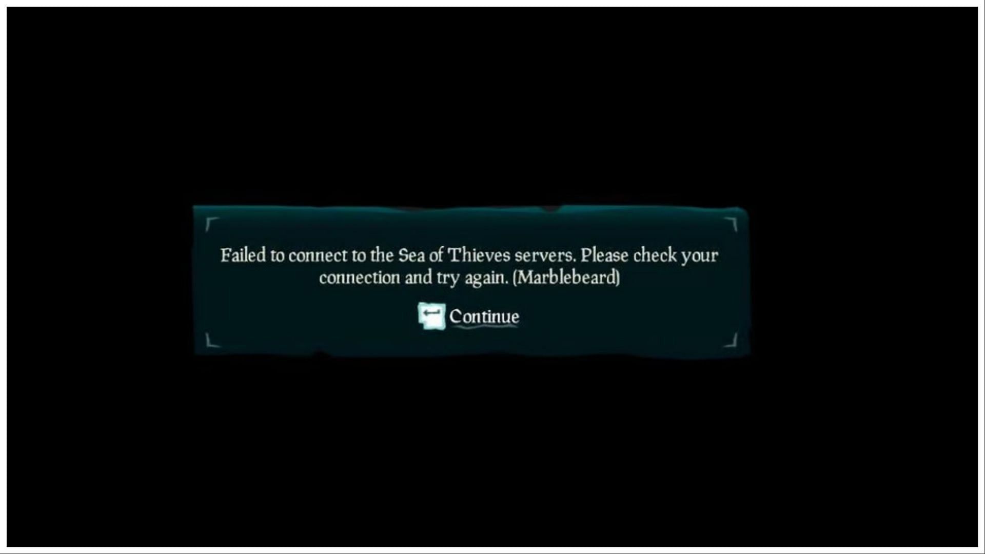 Marblebeard is one of the server errors in Sea of Thieves (Image via Rare)