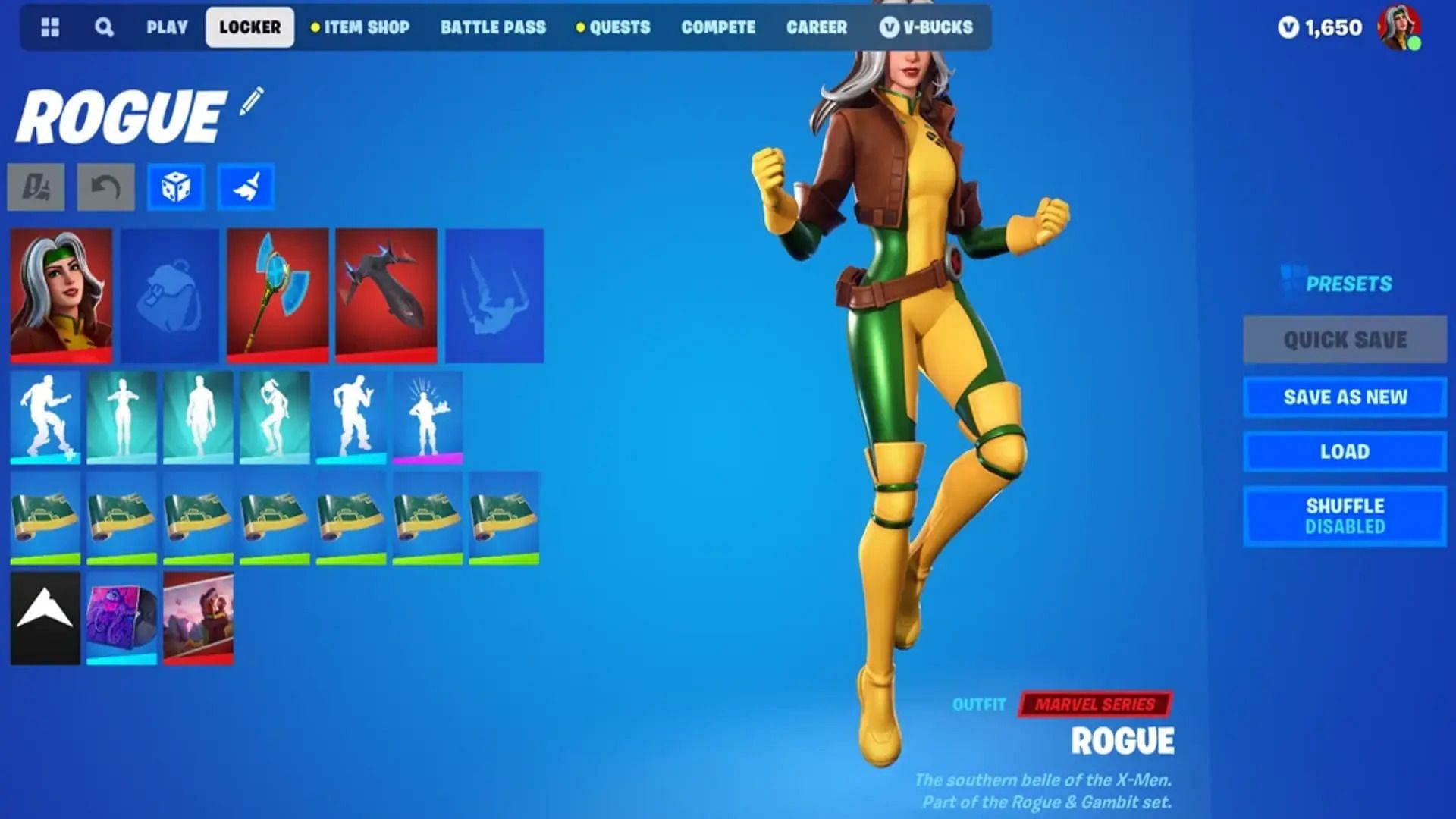 fortnite locker ui