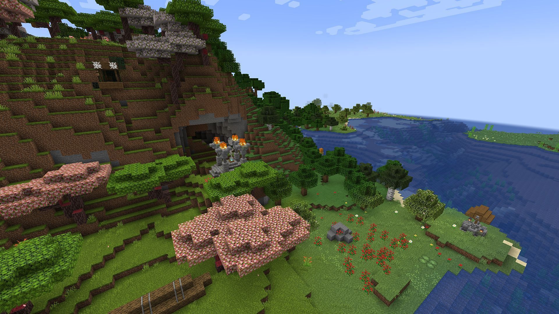 This example modpack focuses on adding new structures (Image via Mojang)