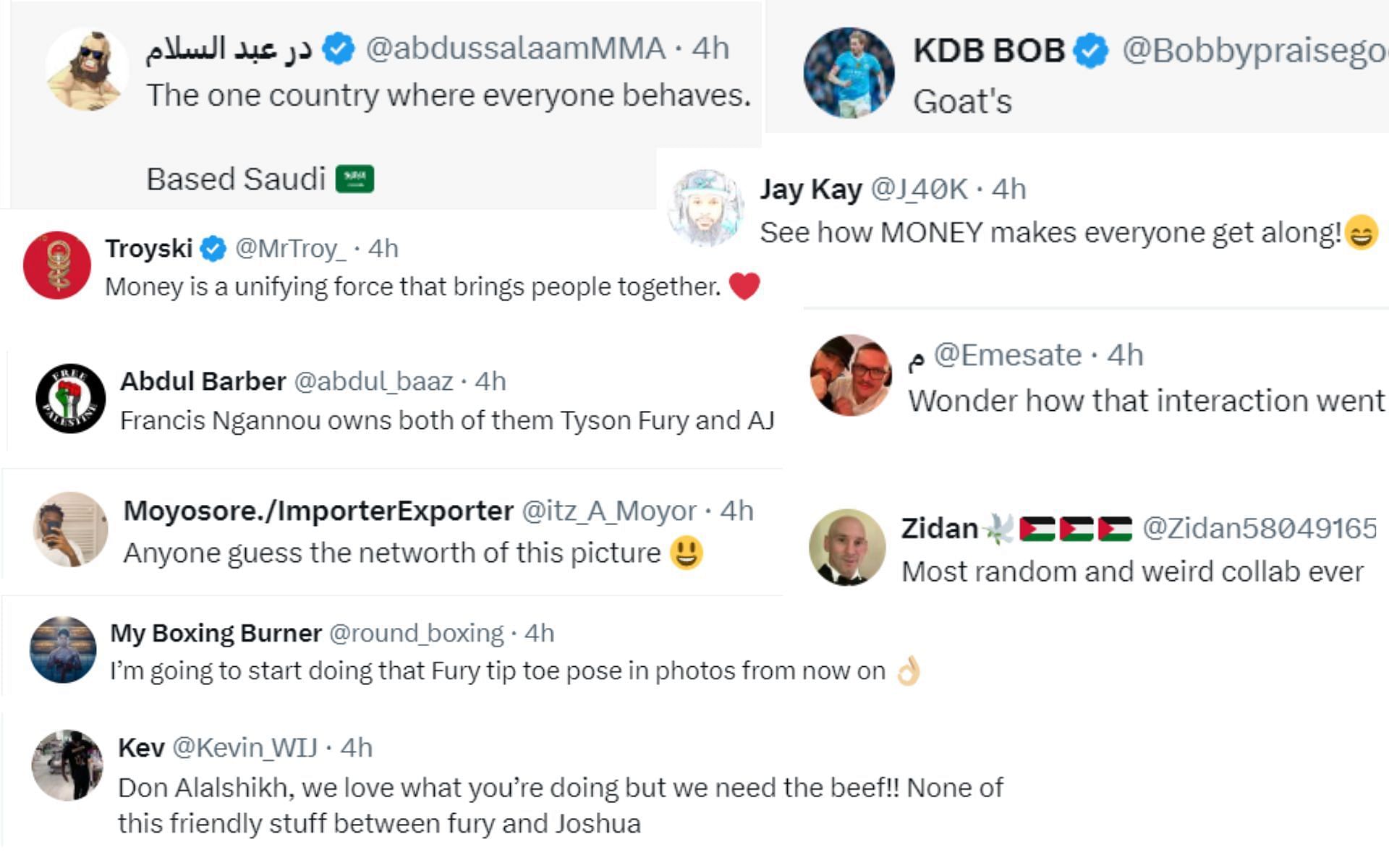 Screenshot of fan reactions to Michael Benson&#039;s post on X