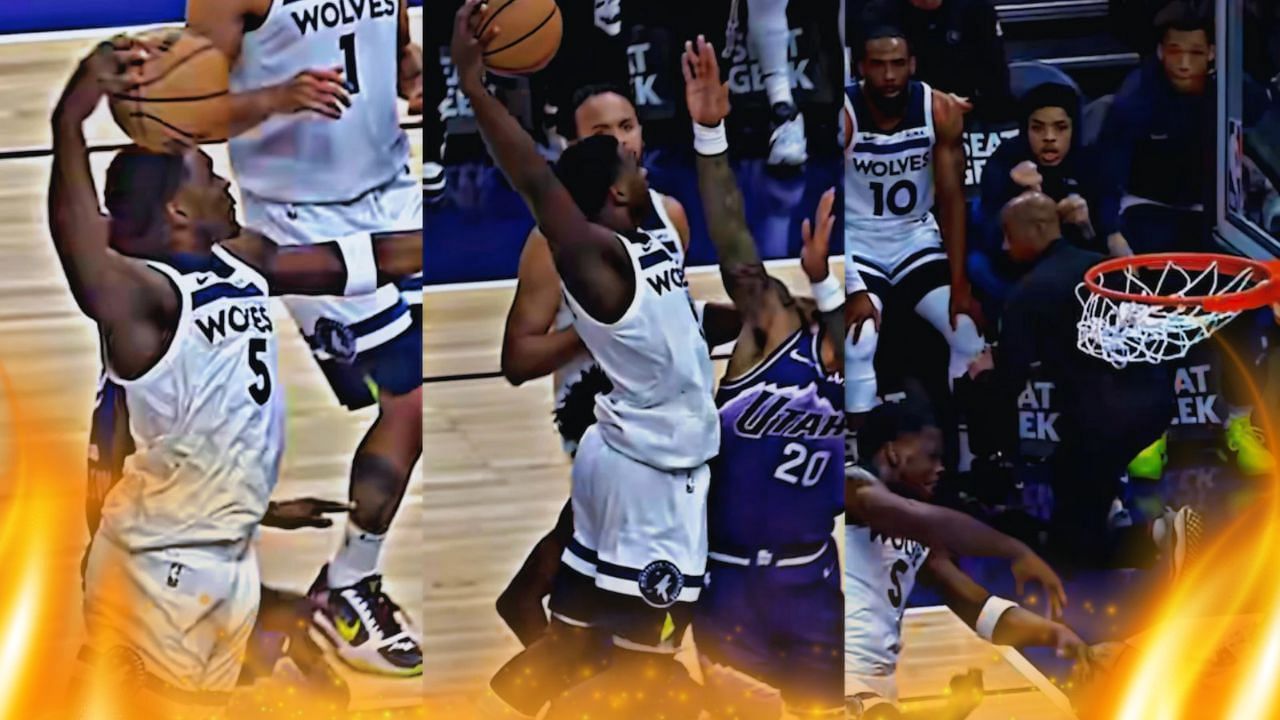 Spurs guard reacts to Anthony Edwards dunk with viral meme