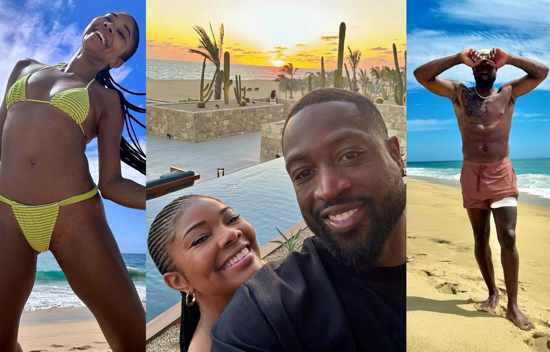 Dwyane Wade gets to spend quality time with his wife, Gabrielle Union, at the Nobu Hotel