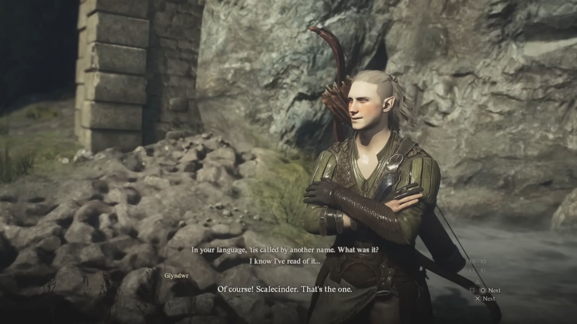 Not all Elves will speak in Common to you, so it helps to learn the language (Image via Capcom)