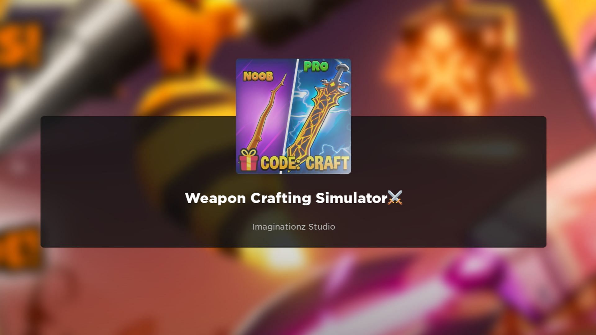 Weapon Crafting Simulator Codes