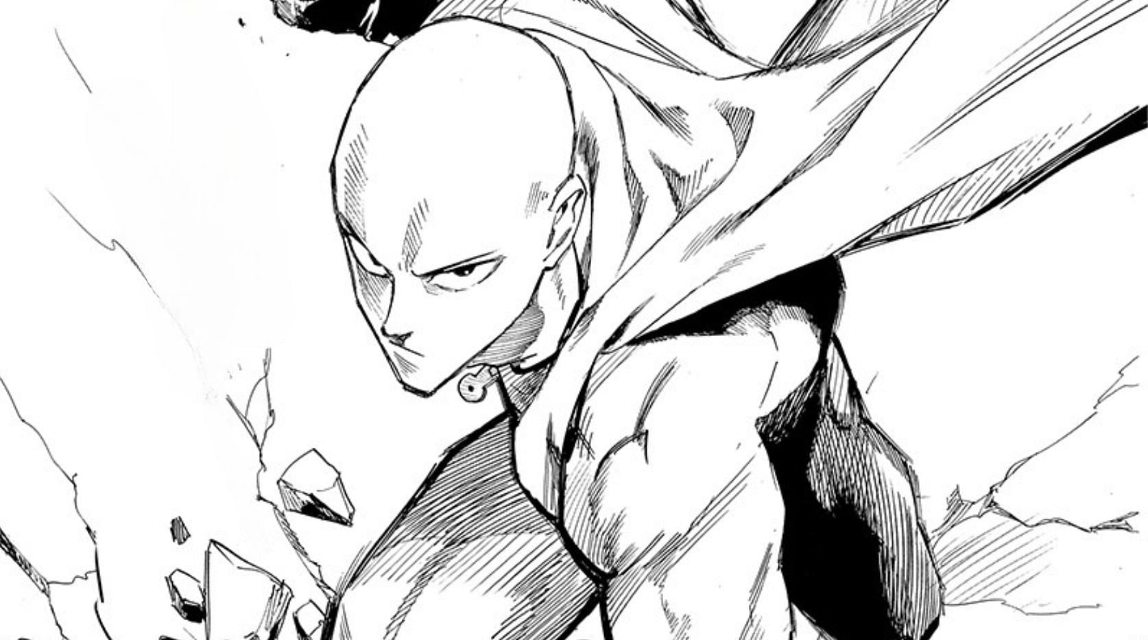 Saitama as seen in One Punch Man manga (Image via Shueisha)