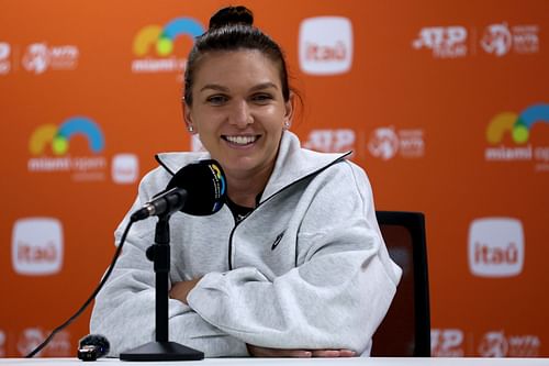 Simona Halep at the Miami Open Presented by Itau 2024