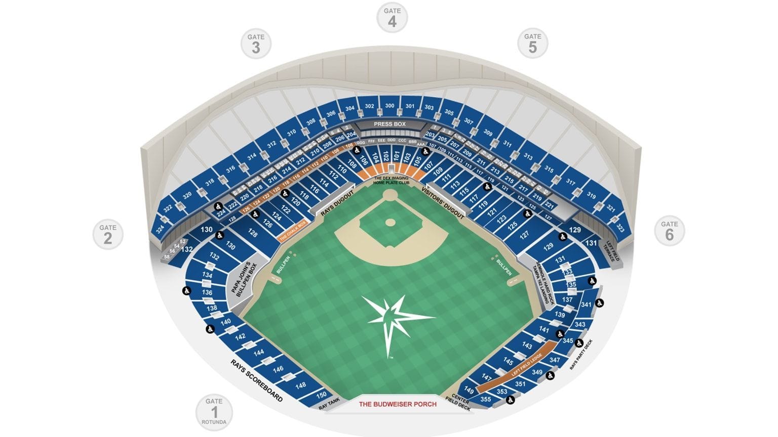 Tampa Bay Rays Stadium - History, Capacity, Seating Chart & Notable Events