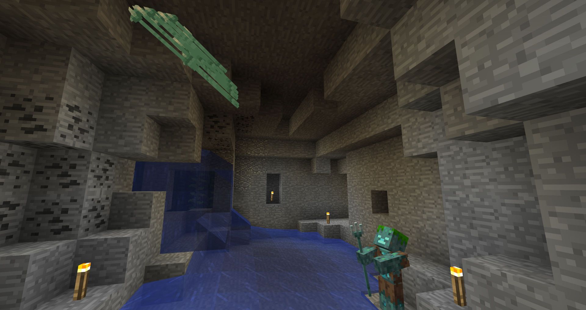 Drowned are thankfully no longer the only way to get tridents (Image via Mojang)