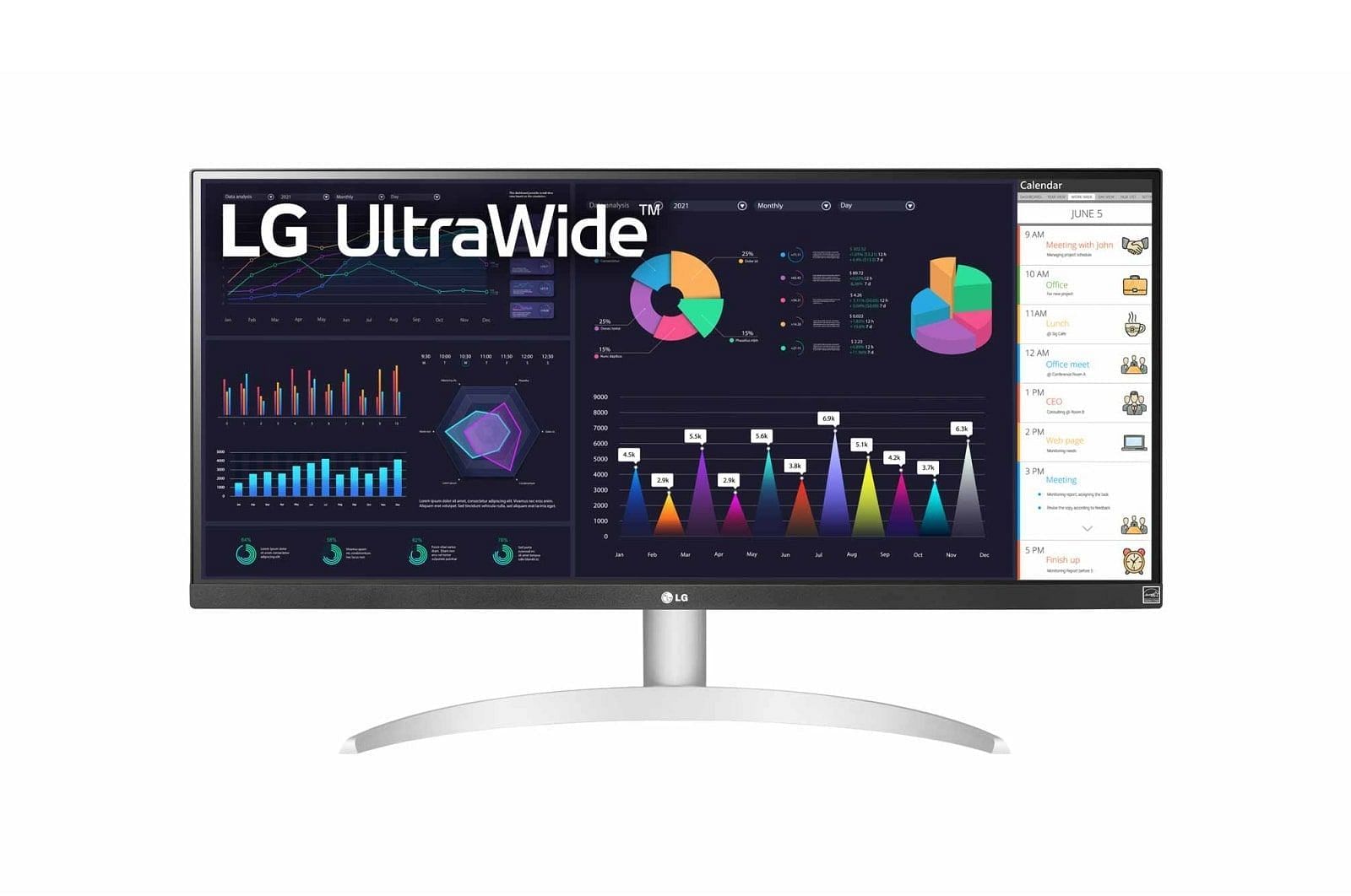 LG 29WQ600 Ultrawide Gaming Monitor in White (Image via LG)