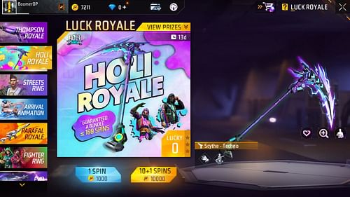 Holi Royale is the new event inside the game (Image via Garena)