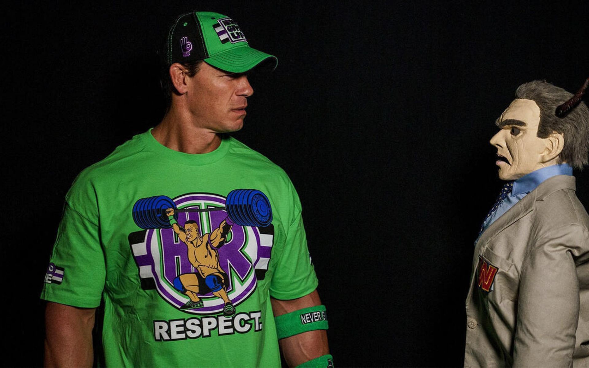 John Cena in the Firefly Funhouse Match at WrestleMania 36 [Image Source: WWE.com]