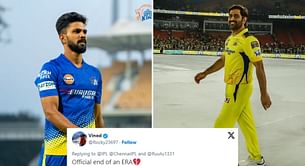 “End of an era” - Fans react as MS Dhoni hands over CSK captaincy to Ruturaj Gaikwad ahead of IPL opener vs RCB