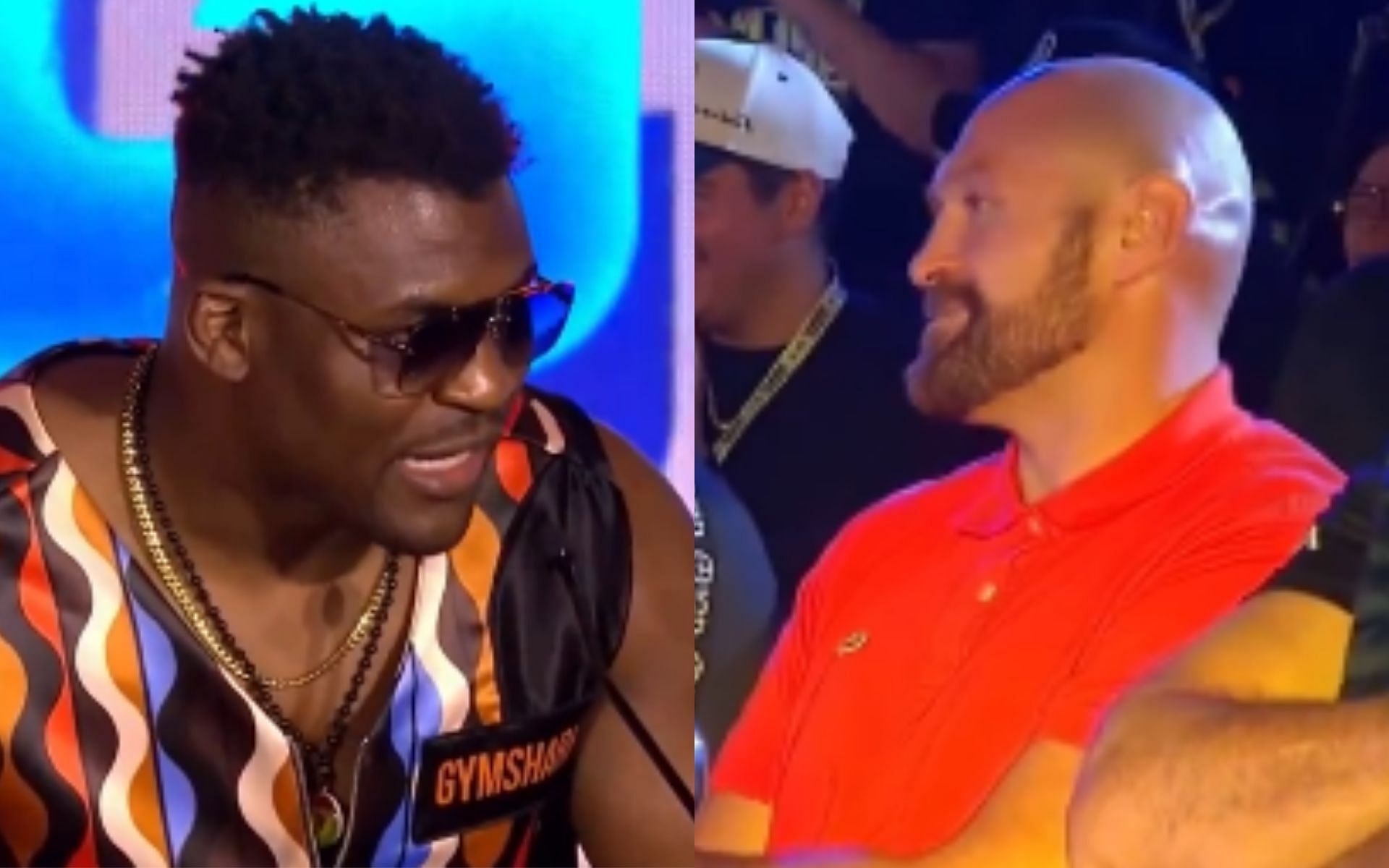 Francis Ngannou snaps at Tyson Fury during heated back-and-forth at press conference [Image courtesy: @HappyPunch - X]