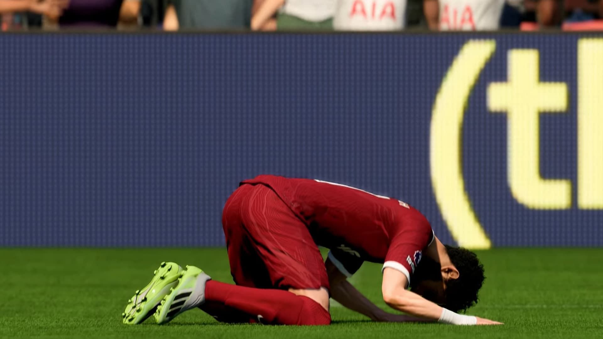 Kiss the Ground celebration in EA FC 24 (Image via EA Sports)