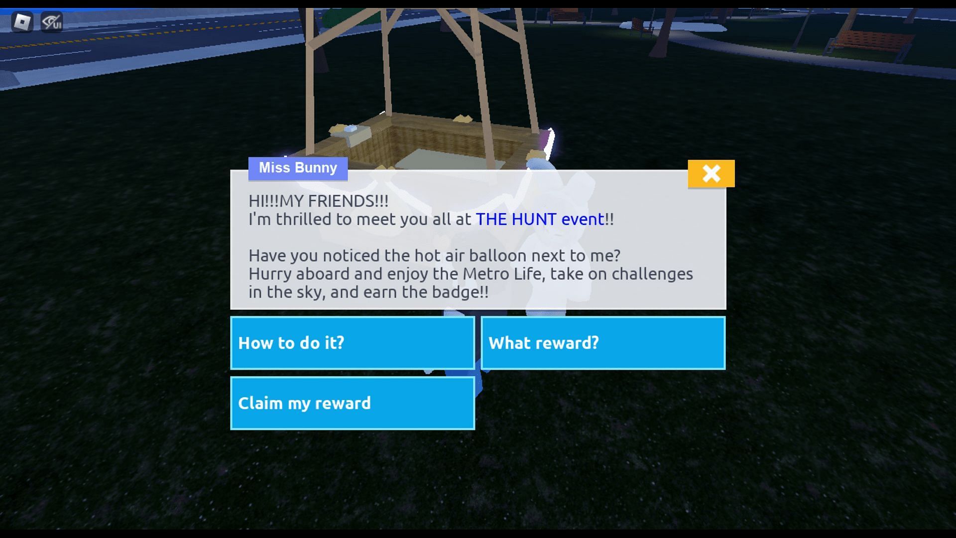 Details about The Hunt event in Metro Life (Roblox || Sportskeeda)