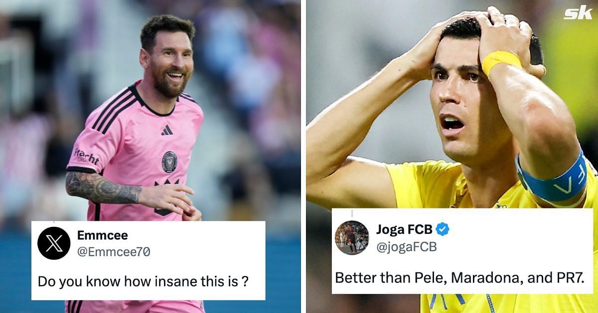 Fans salute Lionel Messi as he reportedly beats Cristiano Ronaldo to milestone after 5-0 Inter Miami win