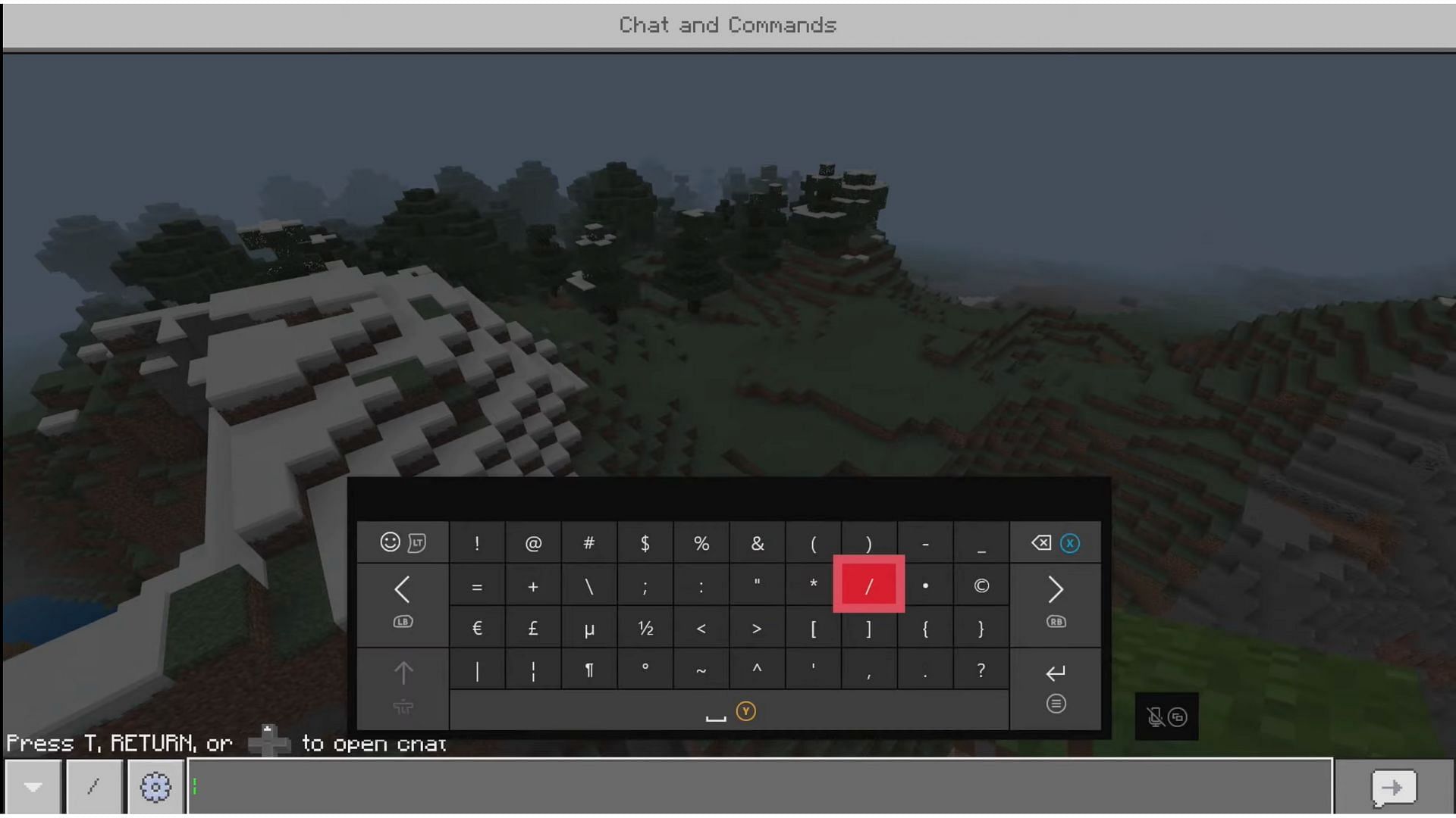 Using commands to clear an area (image via YouTube/Nile)