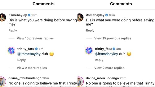 Naomi and Bayley have a hilarious exchange on Instagram.