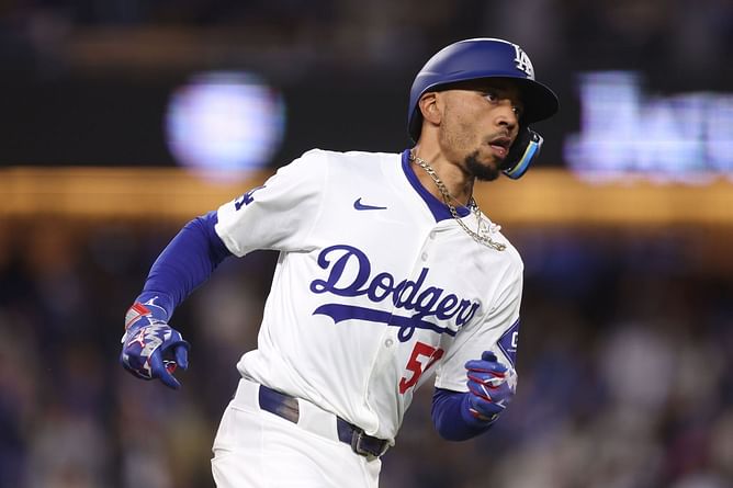 “Always dripped" - Fans enamored by Mookie Betts' Opening Day Dodgers-themed Jordans