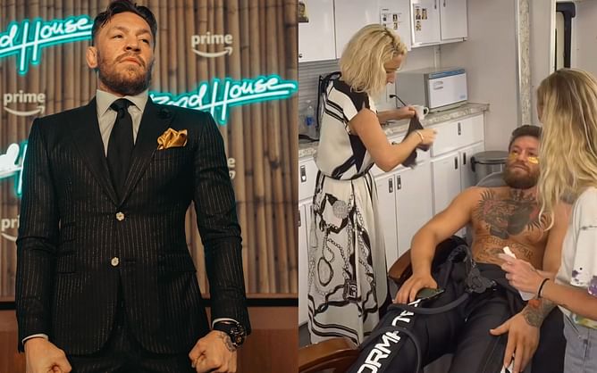 "Love you ladies" - Conor McGregor thanks women who 'patiently' worked on his fake tattoos for Road House movie