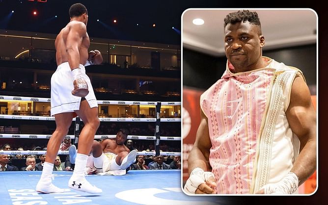 "We all knew it could happen" - Francis Ngannou addresses Anthony Joshua knockout loss, says he "didn't show up"