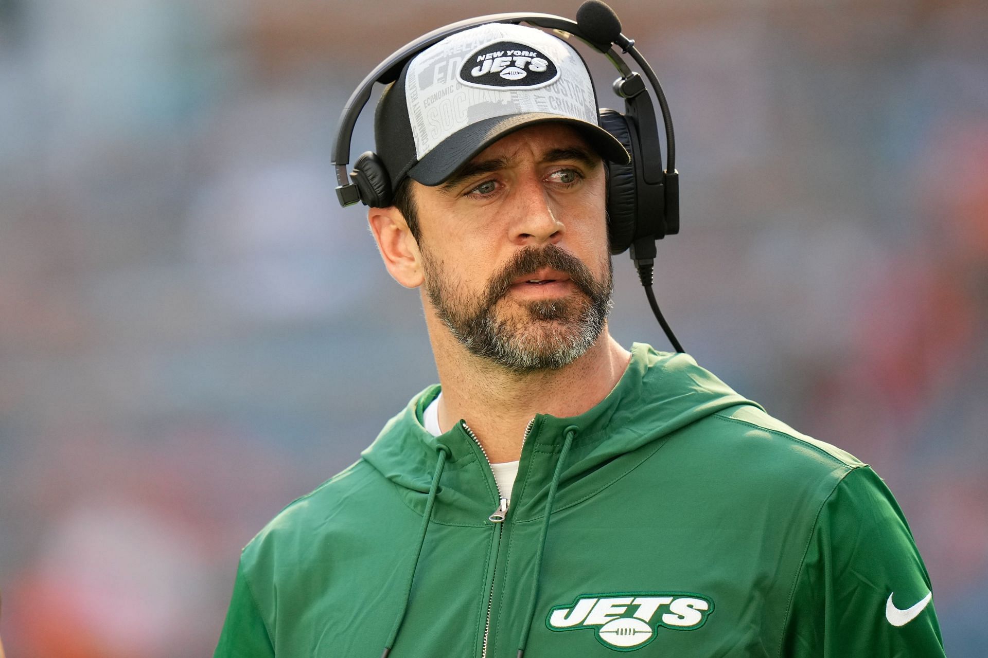 Aaron Rodgers at New York Jets v Miami Dolphins