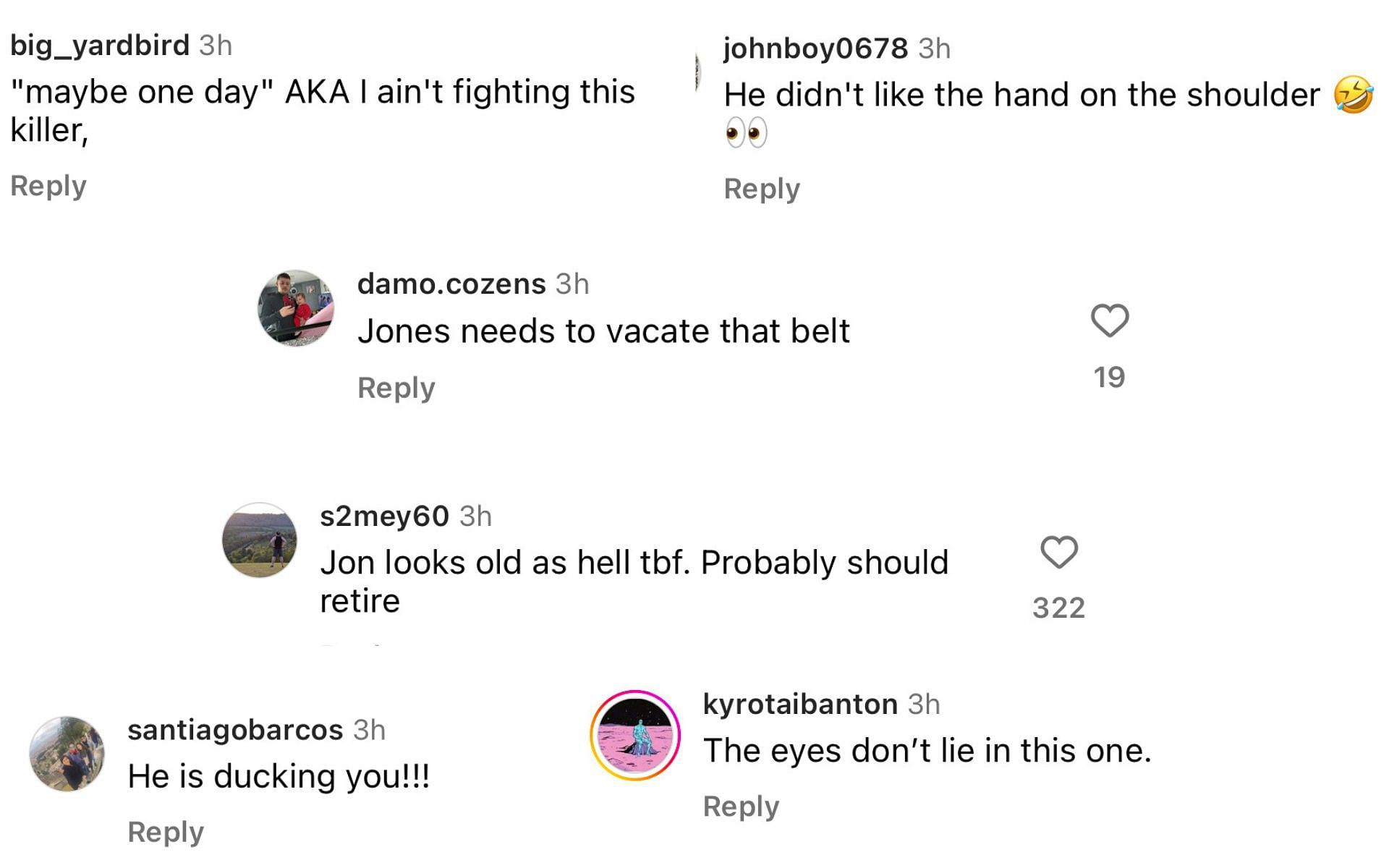 Instagram comments