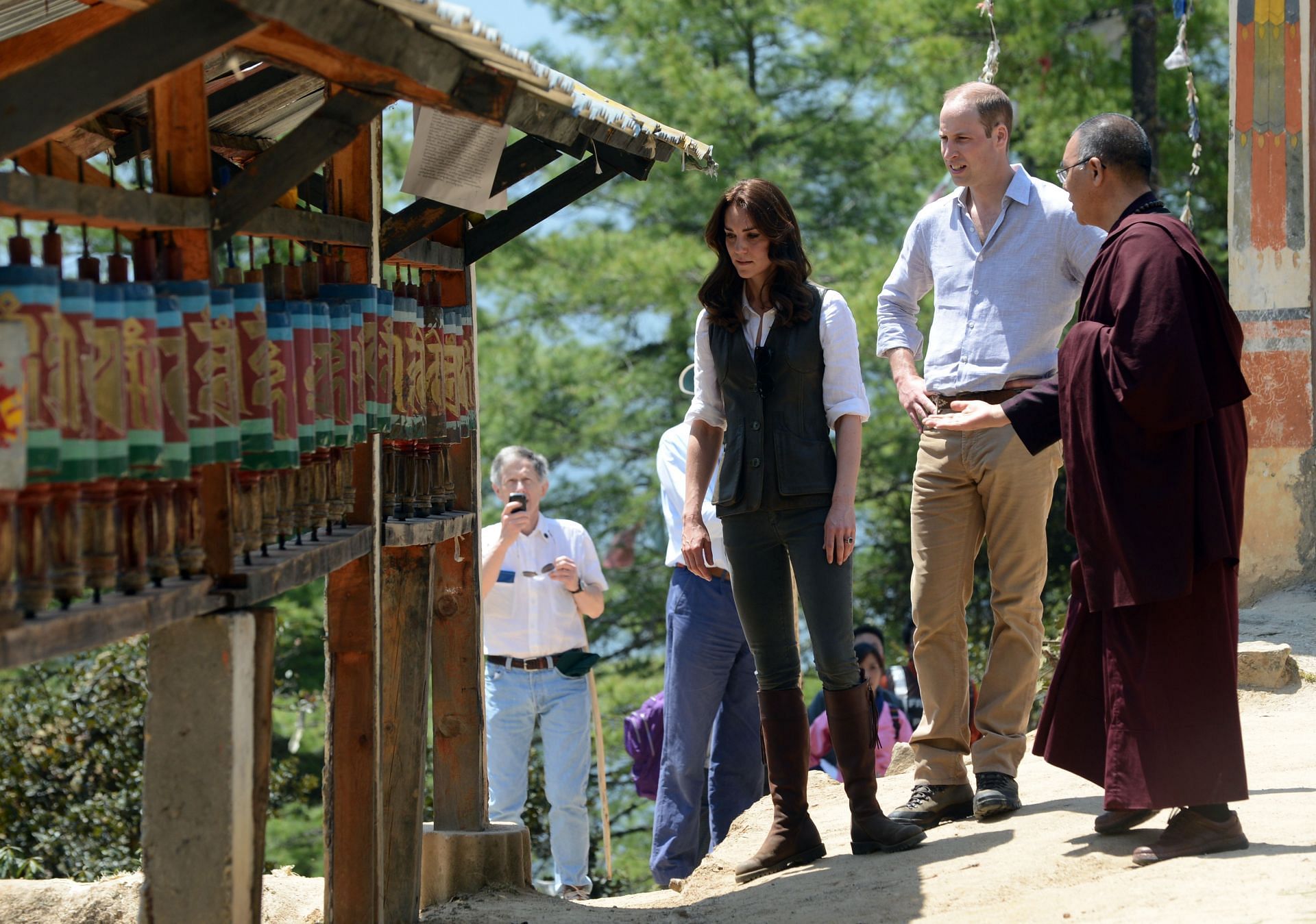 The Duke and Duchess Of Cambridge visited India and Bhutan in 2016 (Image via Getty)