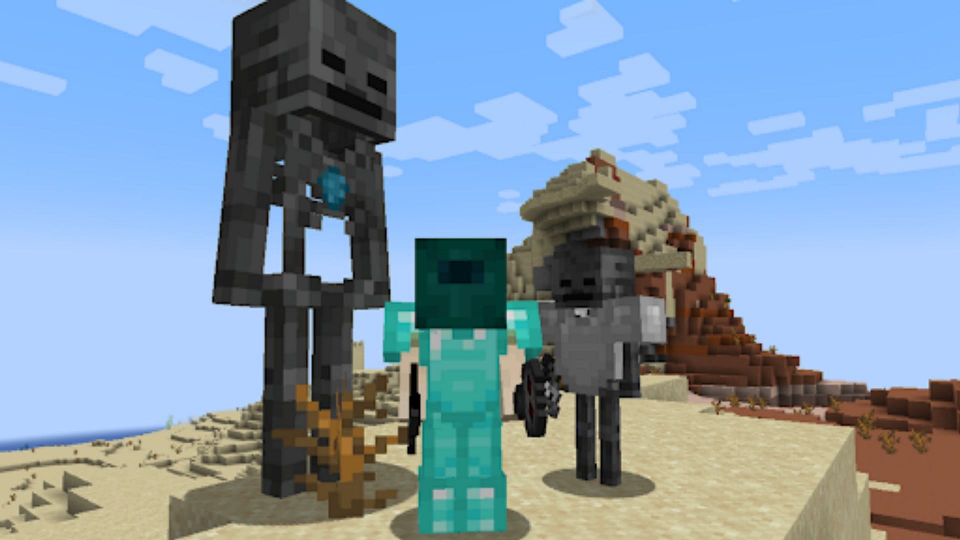 A Minecraft player and their summonable mobs in Archon (Image via Safro/Modrinth)