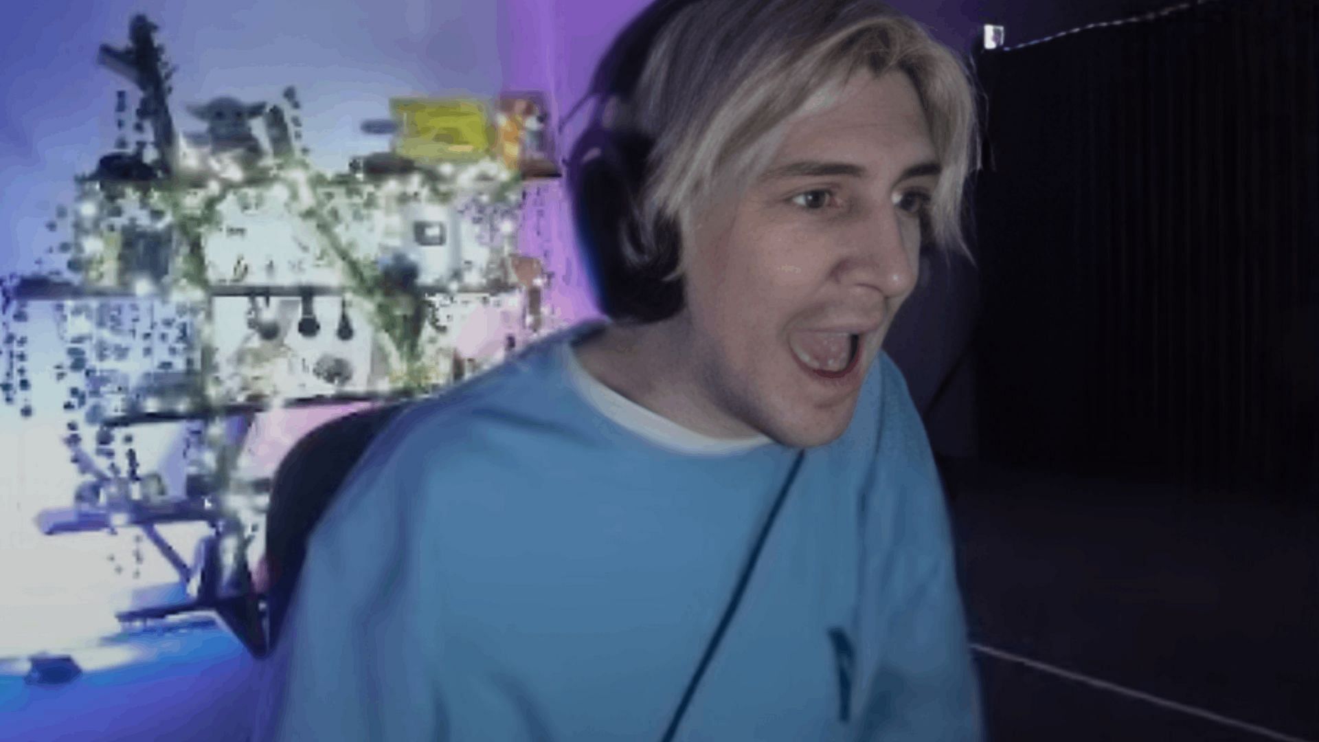KinitoPET left xQc scared after the game nearly doxxed him (Image via xQc Clips/YouTube)