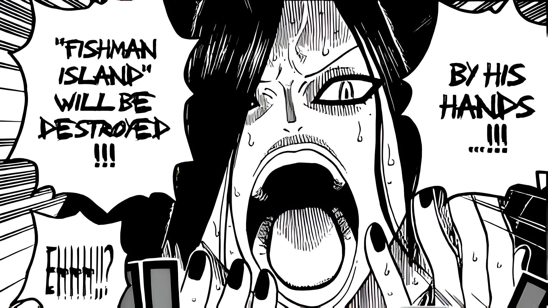 Madam Shyarly&#039;s future prediction about Monkey D. Luffy (Image via Shueisha)