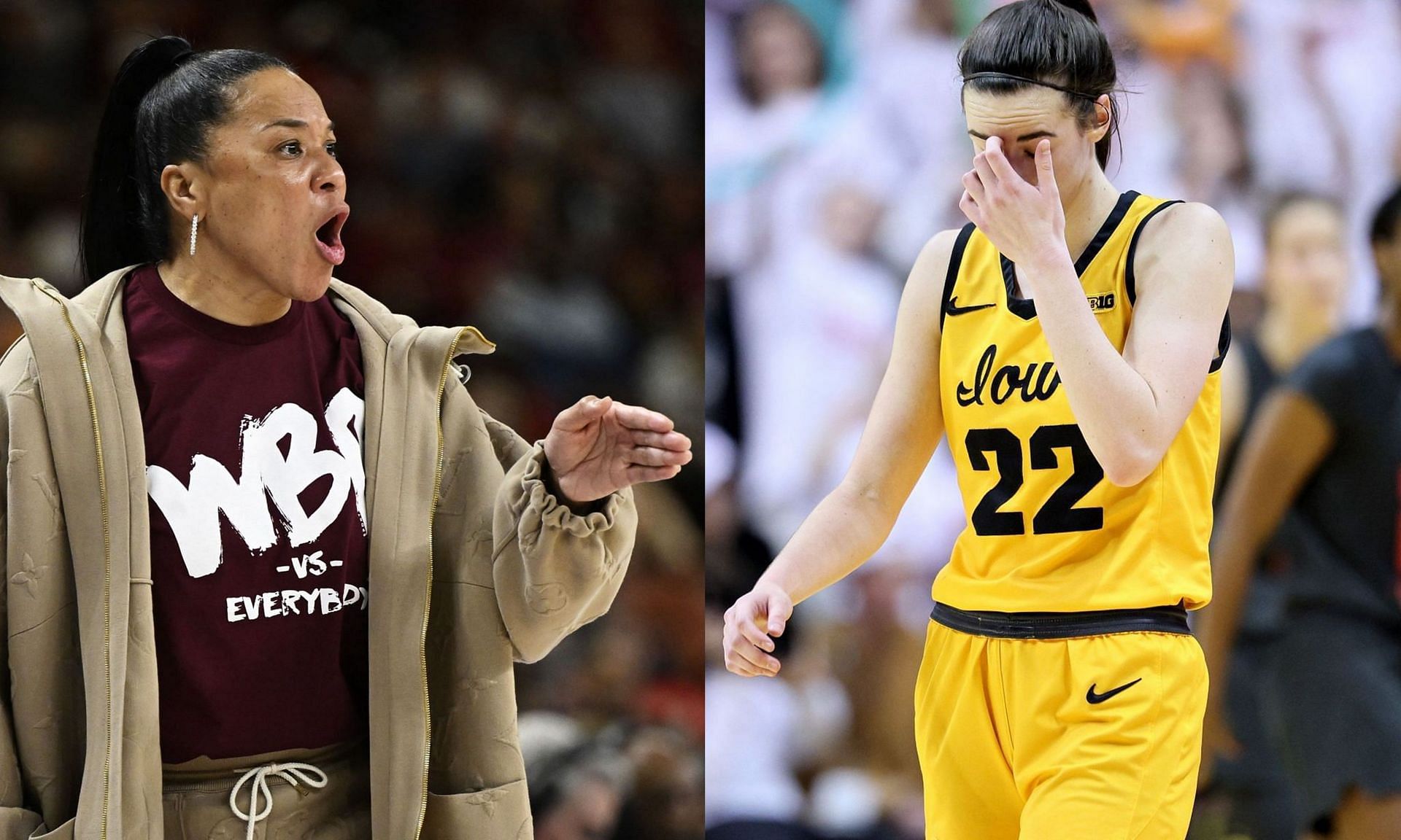 South Carolina HC Dawn Staley appears to downplay Caitlin Clark&rsquo;s GOAT title.