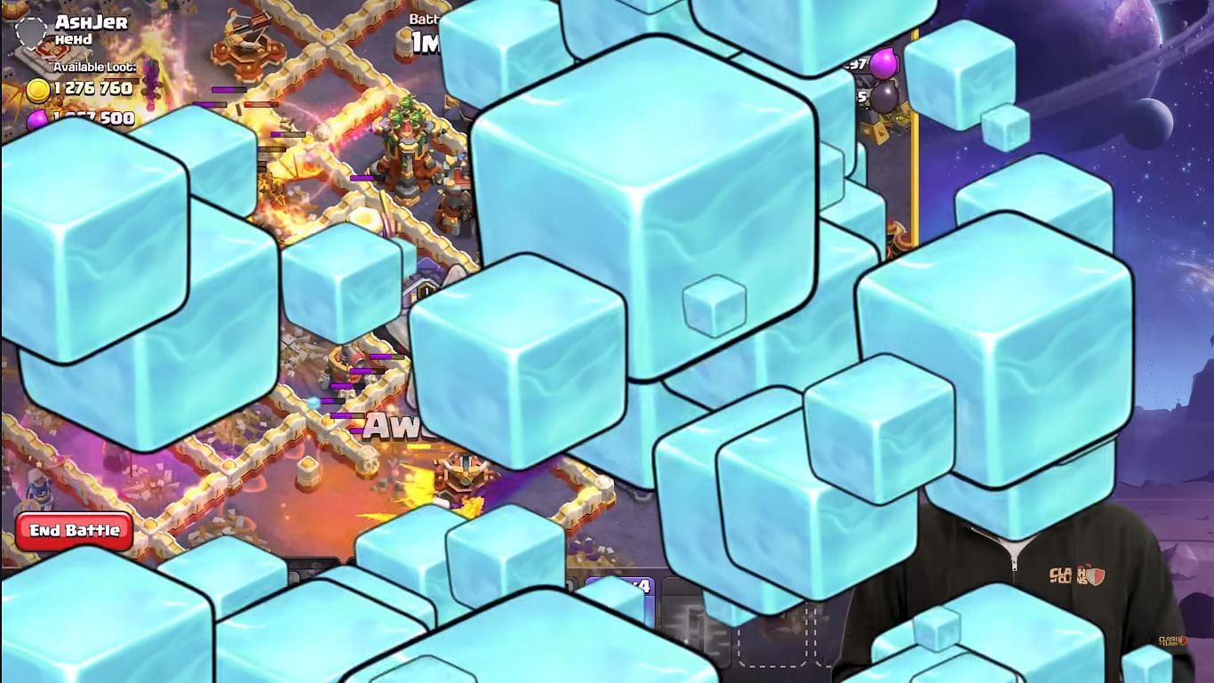 Ice Cubes in Clash of Clans (Image via Supercell)