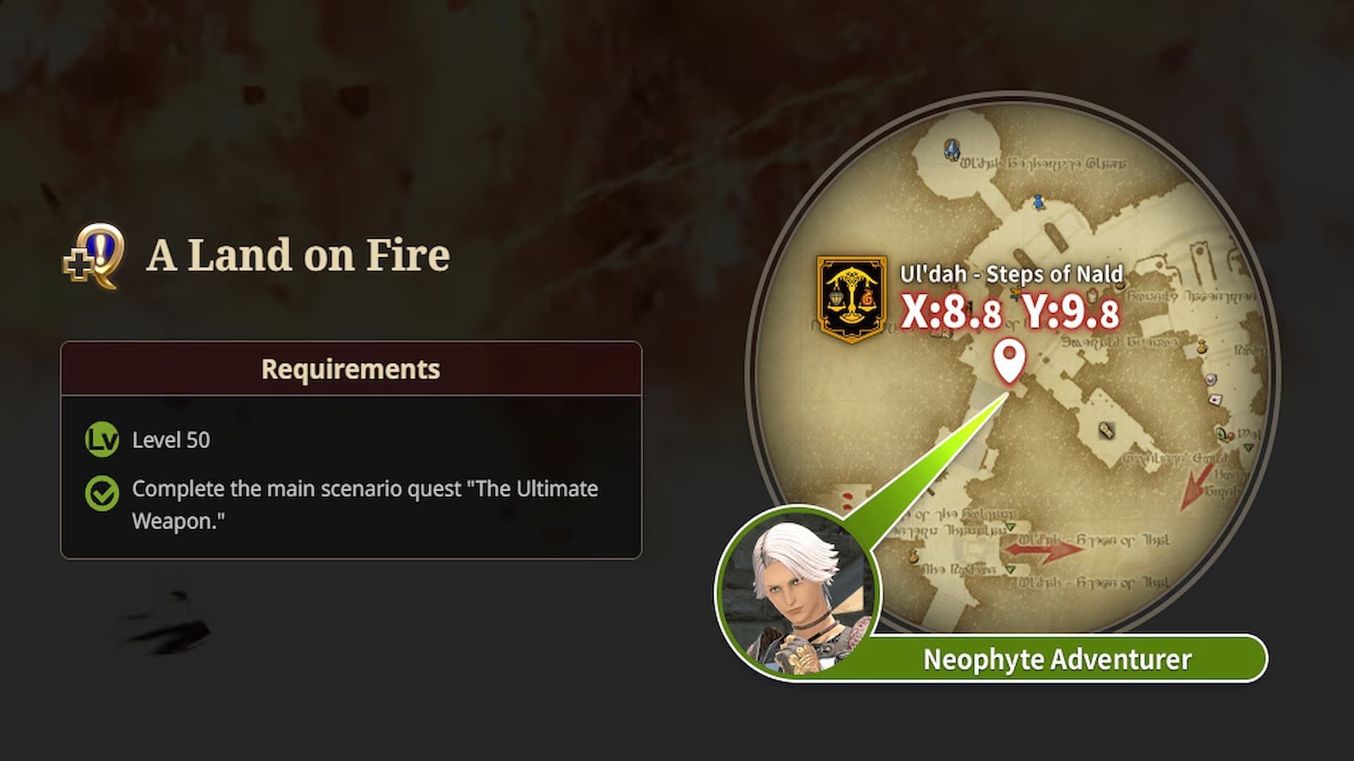 A Land on Fire questline in Final Fantasy 14 (Image via Square Enix) Players can acquire the following rewards by participating in this event: Players can acquire the following rewards by participating in this event: