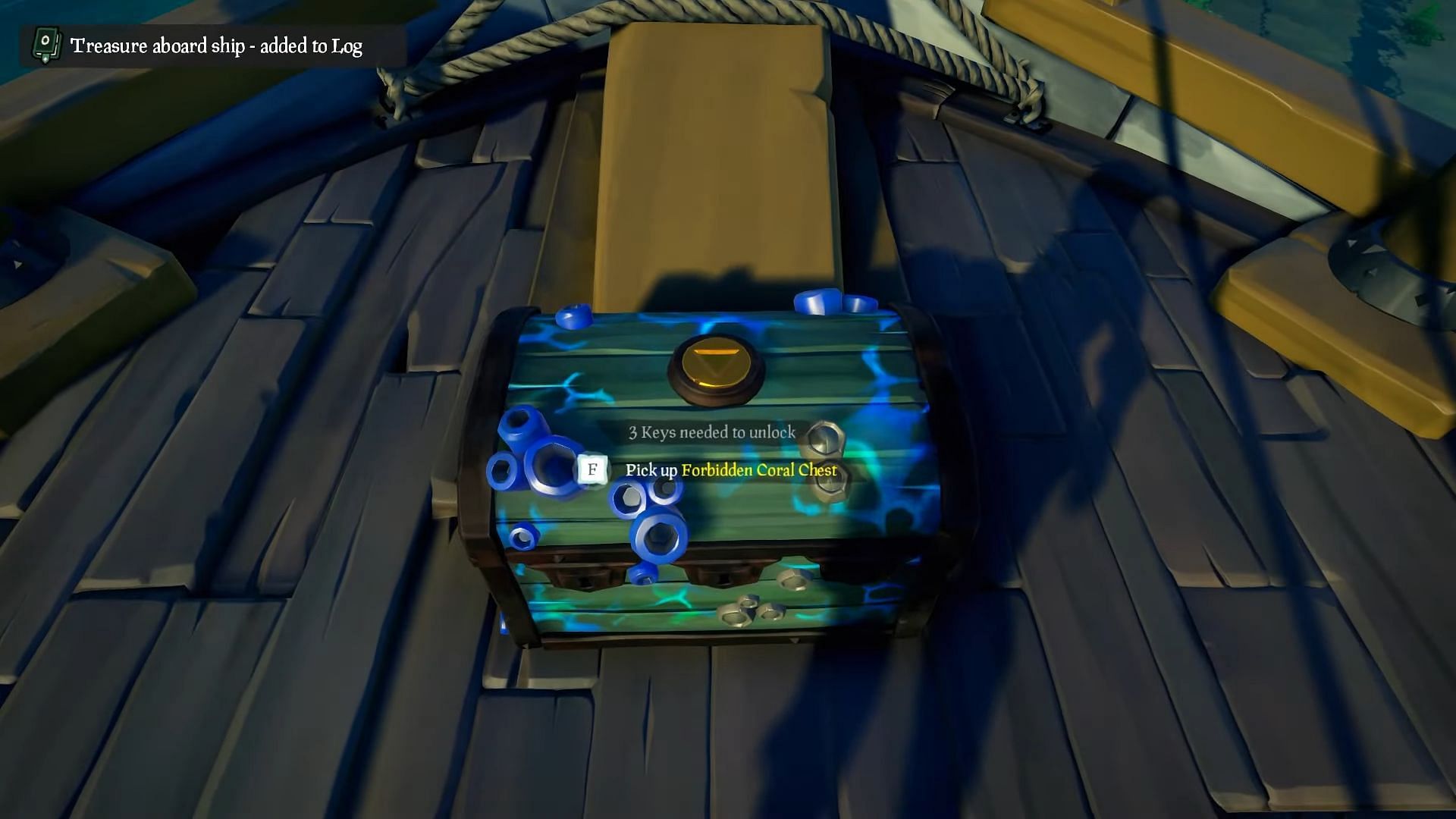 The Forbidden Coral Chest in the voyage (Image via Rare/ ConCon on YouTube)