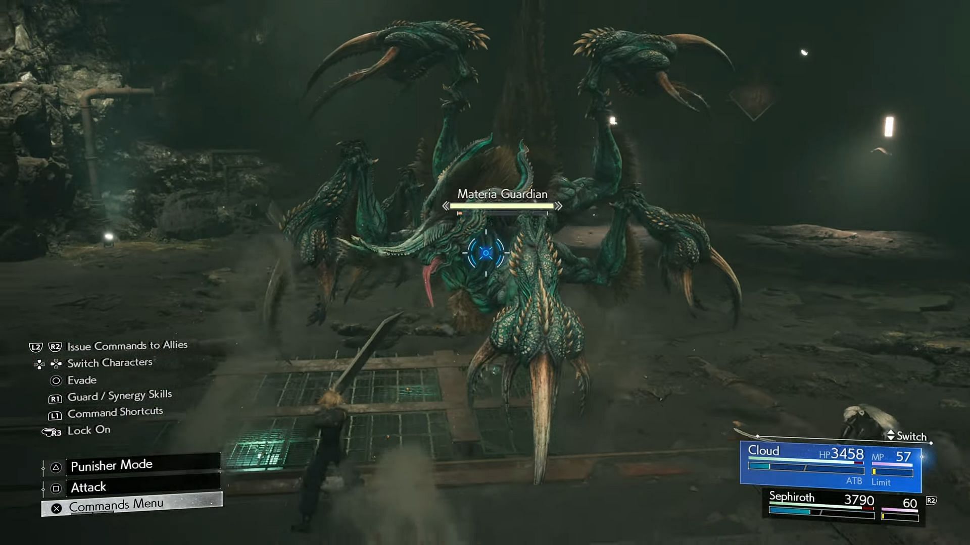 Facing off against the Materia Guardian in Final Fantasy 7 Rebirth (Image via YouTube/Boss Fight Database, Square Enix)