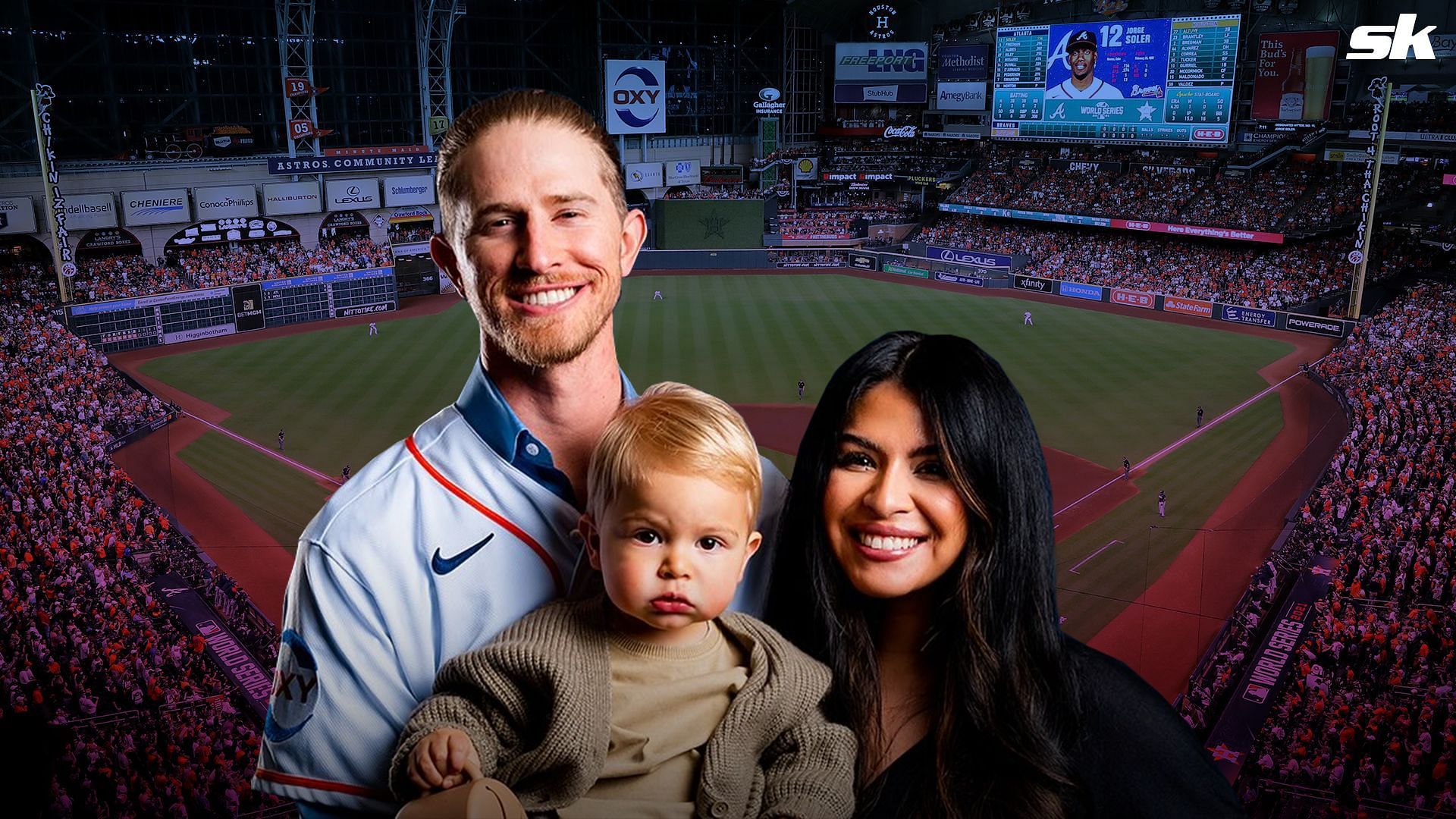 “Scale of 1-10” -  Astros' Josh Hader's wife Maria captures heartfelt moment as son Lucas eagerly anticipates Opening Day