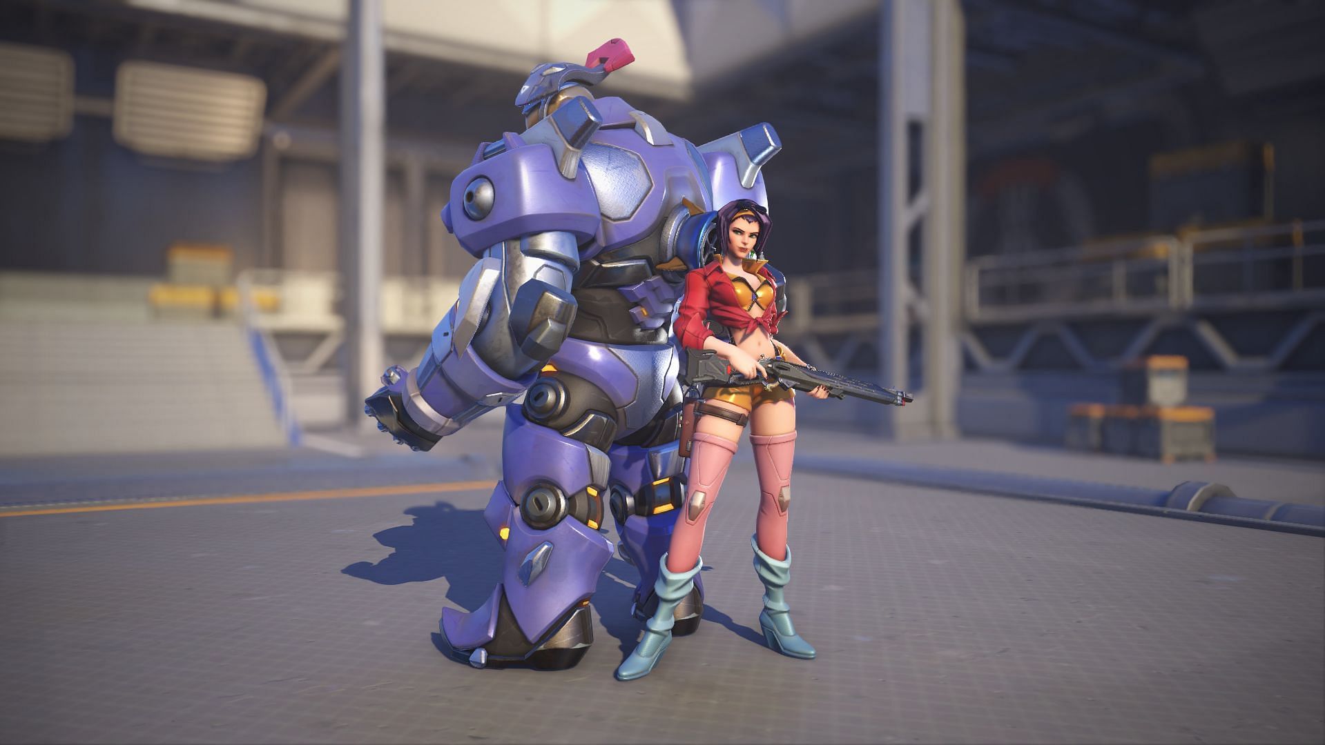 Faye Valentine is the best Ashe skin in Overwatch 2 (Image via Blizzard Entertainment)