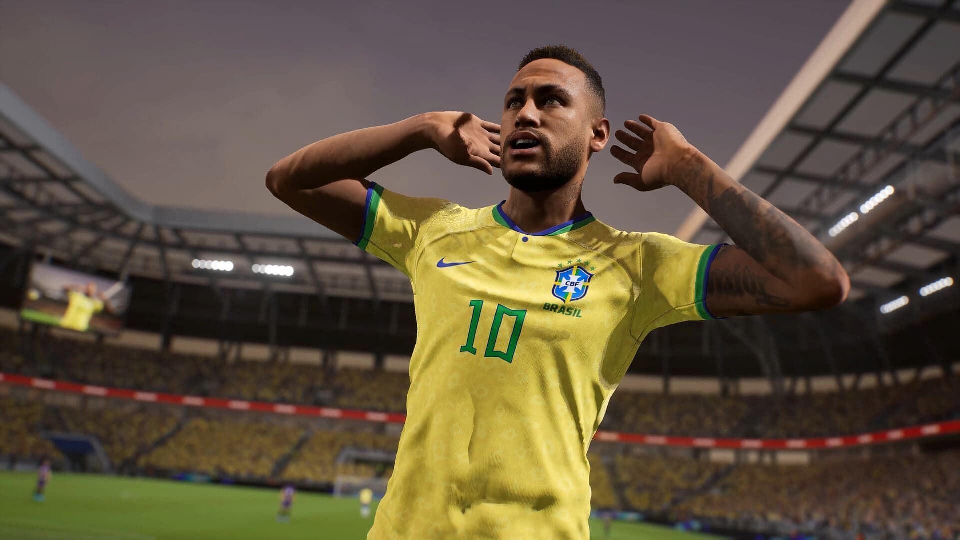 Neymar Jr. in the game (Image via Konami)