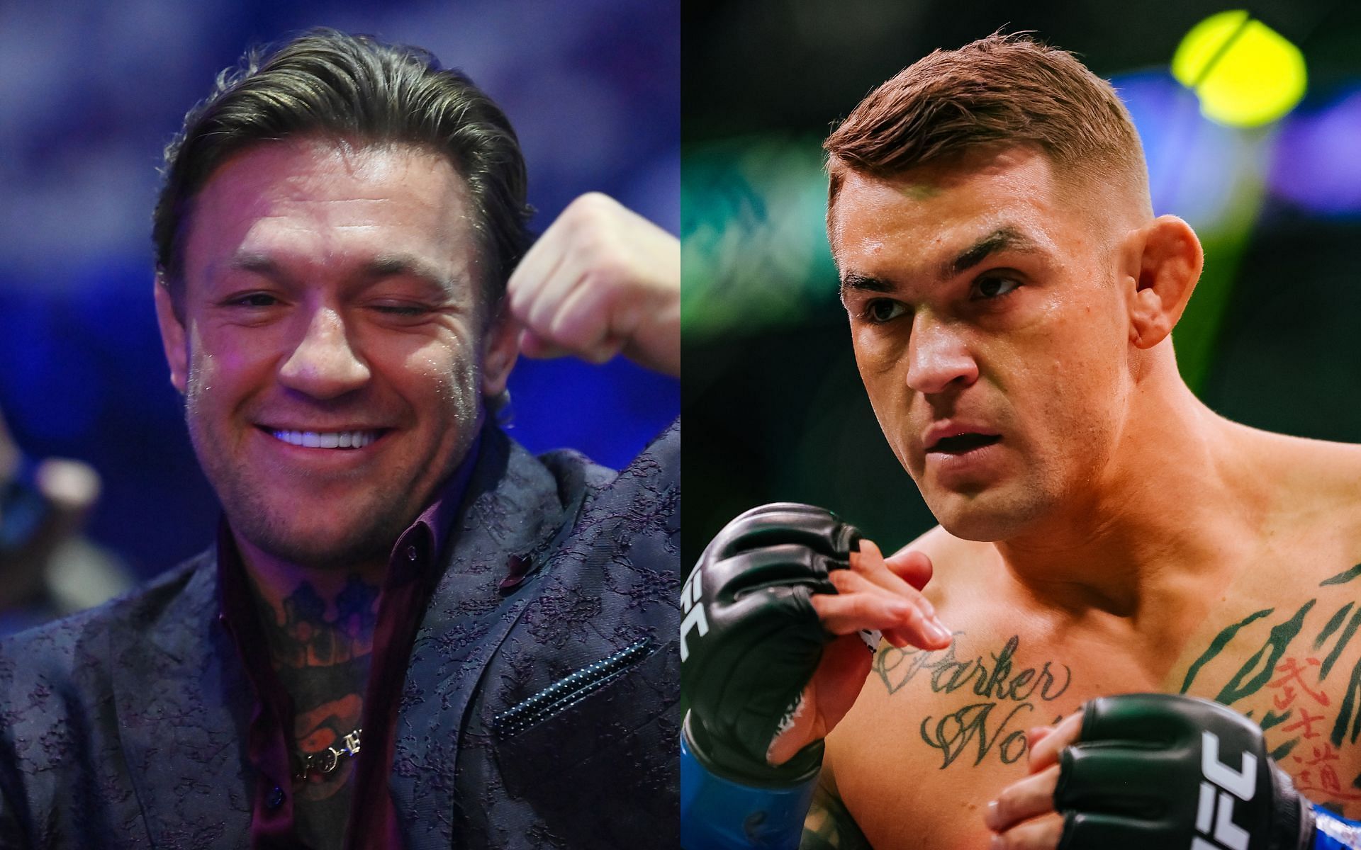 Conor McGregor (left) has directed extremely personal jabs at Dustin Poirier (right) over the course of their long and storied rivalry [Images courtesy: Getty Images]