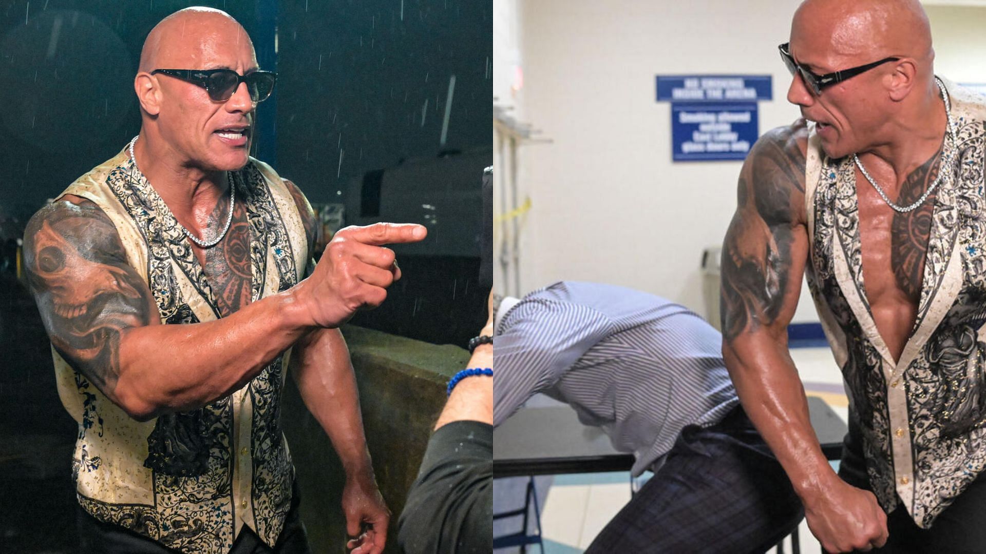 The Rock left Cody Rhodes in a bloody mess to end RAW