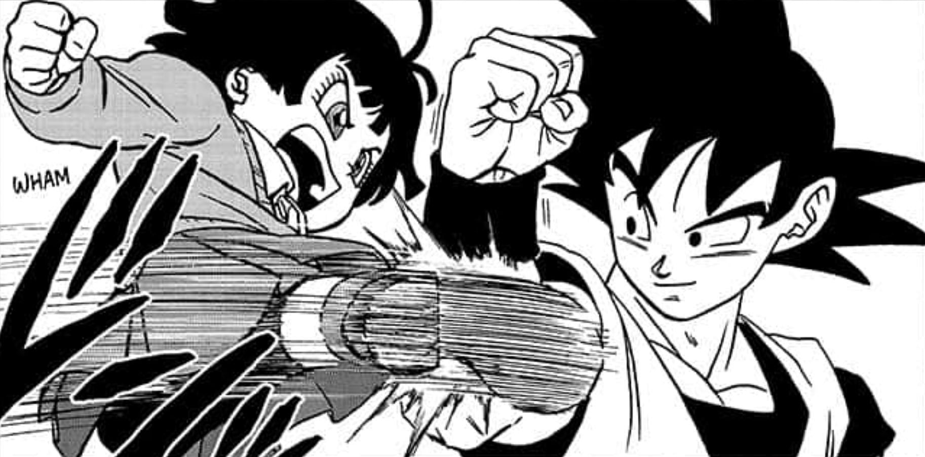 Pan and Goku as seen in Dragon Ball Super manga (Image via Shueisha)