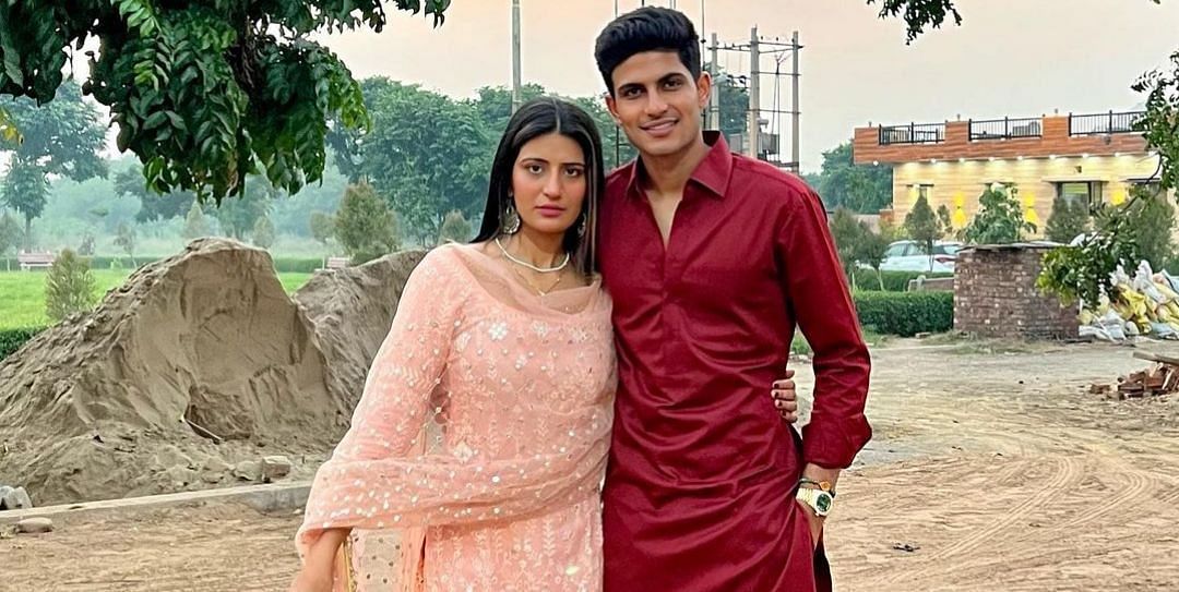 Shubman Gill with his sister