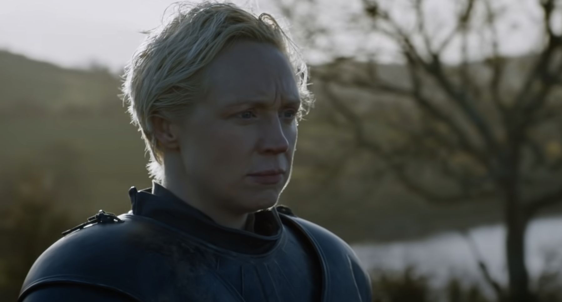 Brienne of Tarth in a tense moment (Screengrab from GameofThrones on YouTube)