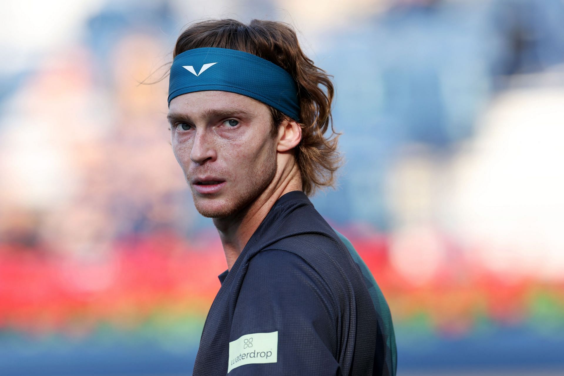 Andrey Rublev at the 2024 Dubai Tennis Championships - Getty Images