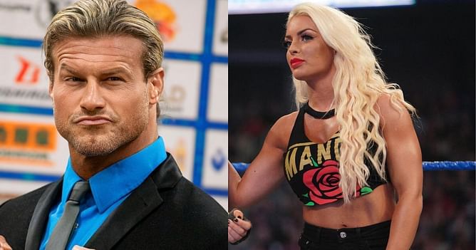 Dolph Ziggler reacts after reuniting with Mandy Rose and female ex-WWE star