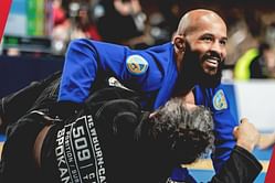 WATCH: Demetrious Johnson submits hulking opponent with a bow and arrow choke in openweight BJJ match