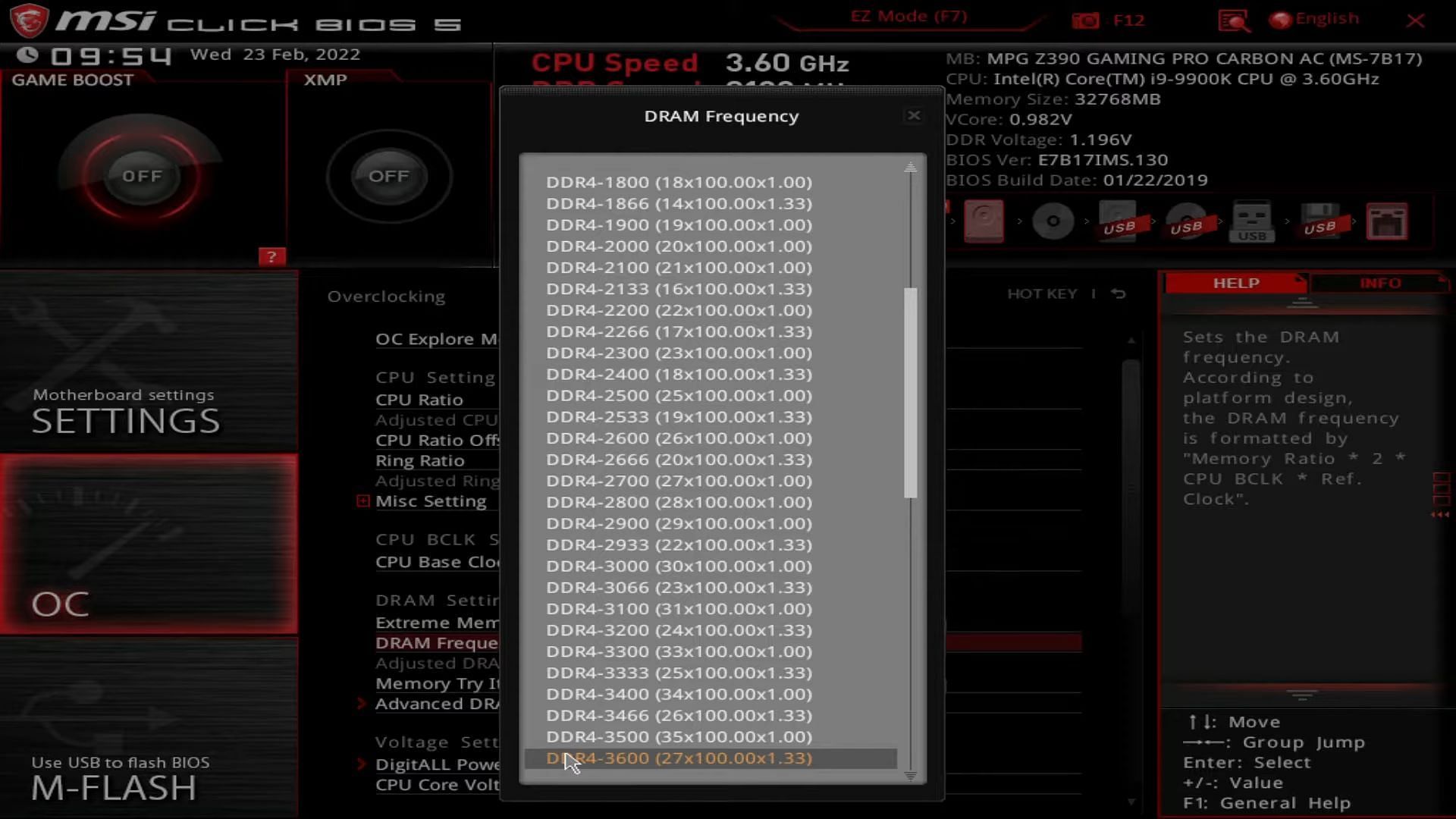 Enabling RAM XMP (Image via Tech Grant/ YouTube)