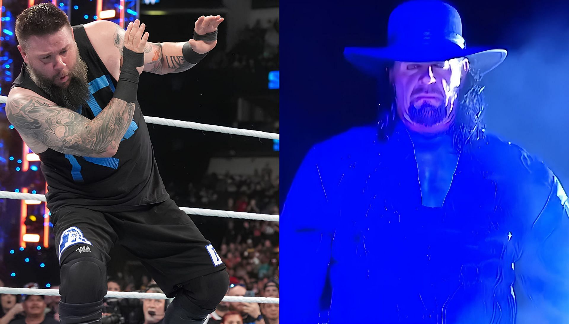 Kevin Owens(left) and The Undertaker(right)
